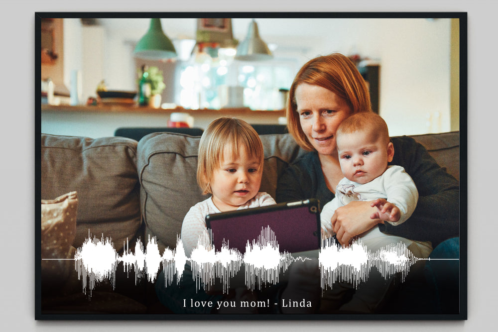 Turn your own voice, photo and text into a visual artwork. Mother's Day Special (No. 23)