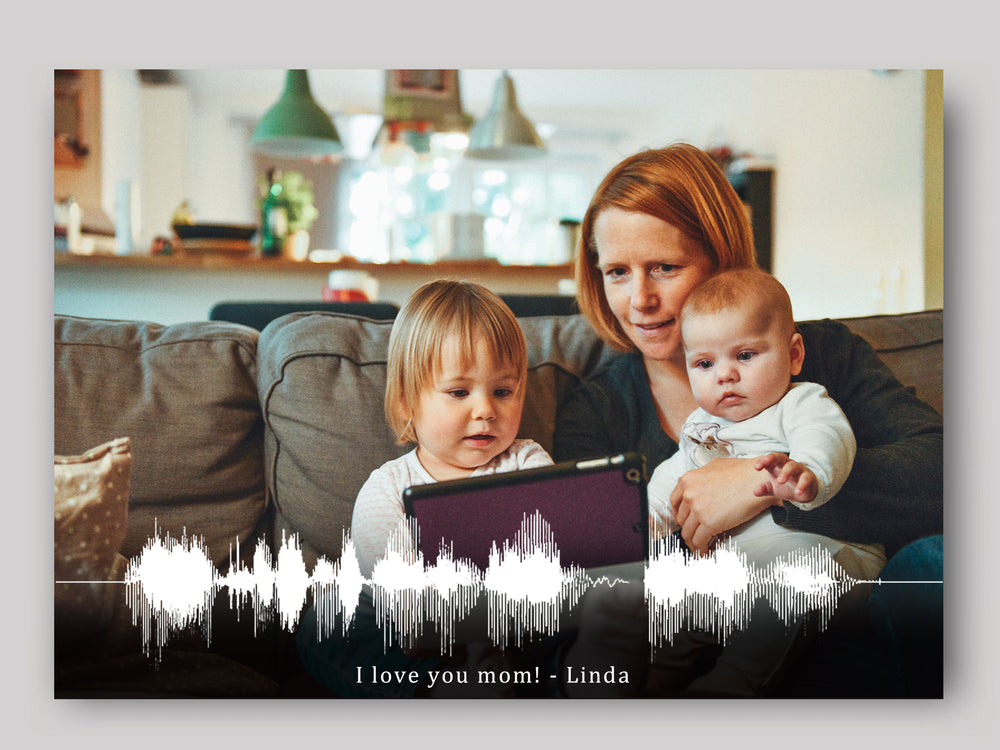 Turn your own voice, photo and text into a visual artwork. Mother's Day Special (No. 23)