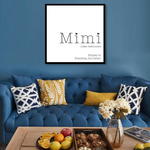 Leinwanddruck |  Mimi oder Oma