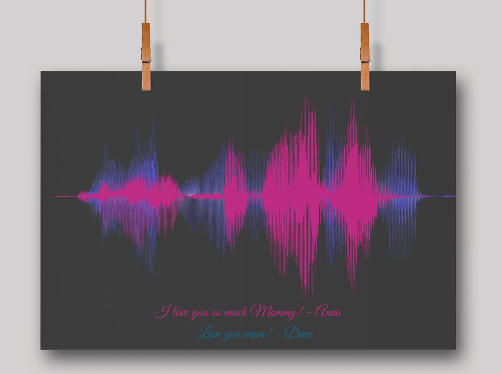 I Love You Mom Soundwave Art (No. 17)