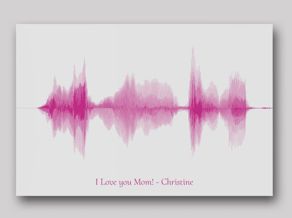 I Love You Mom Soundwave Art (No. 17)