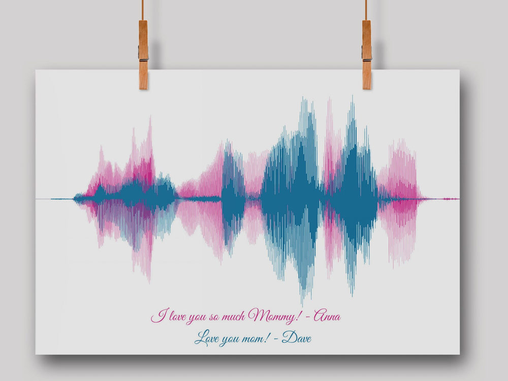I Love You Mom Soundwave Art (No. 17)
