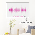I Love You Mom Soundwave Art (No. 17)