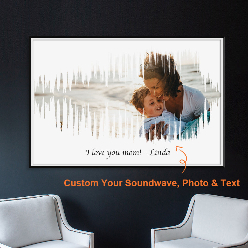 Mother's Day Special! Turn your own voice, photo and text into a visual artwork. (No. 19)