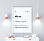 Leinwanddruck | MAMA Definition