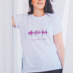 I Love You Mom Soundwave Art T-Shirt - Printed in USA - (No. 29)