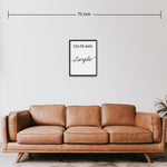 Single Canvas Print Giraffe Family | Living Room Decor (No. 15)