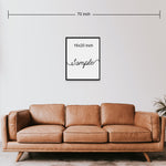 Single Canvas Print Giraffe Family | Living Room Decor (No. 15)