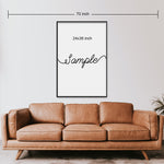 Single Canvas Print Giraffe Family | Living Room Decor (No. 15)