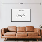 Single Canvas Print | Bless Topic | Living Room Decor (No. 12)