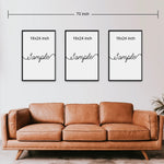 Set of 3 Canvas Prints | Lady Boss | Living Room Decor (No. 6)